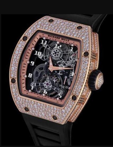 Review Richard Mille RM17-01 RG Full Baguette with diamonds Replica Watch